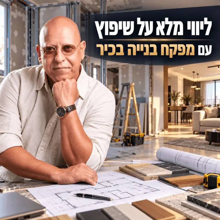 שיפוץ עם מפקח בנייה / יקי אדיר